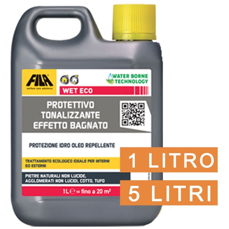 foto del prodotto protettivo tonalizzante effetto bagnato fila wet eco 1lt pietre cotto tufo