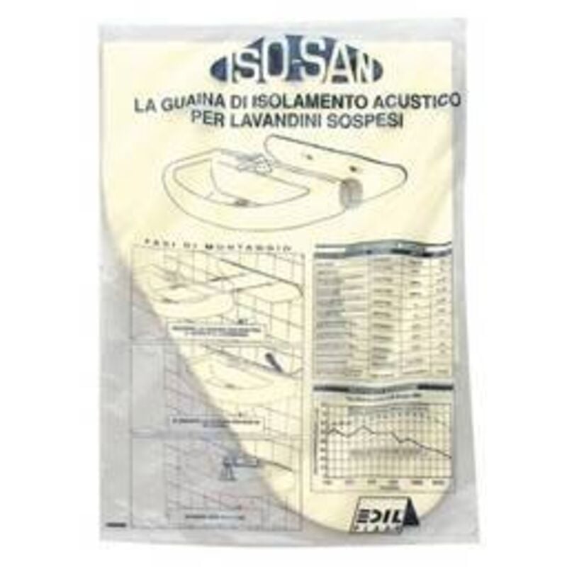 foto del prodotto protezione acustica per lavabo sospesi spessore 5 mm first