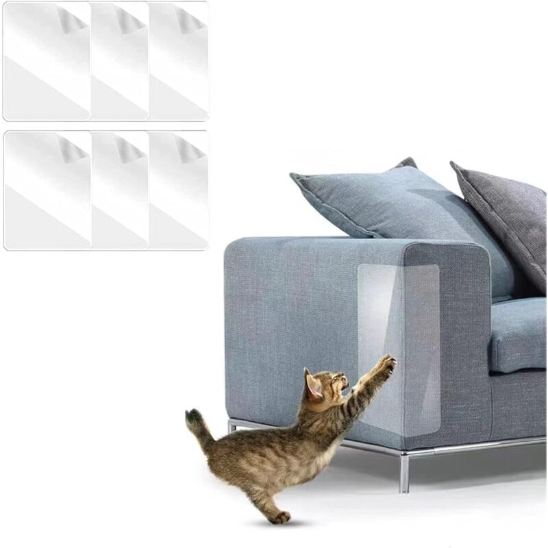 foto del prodotto protezione antigraffio per gatti, 6 pezzi, protezione per mobili, 40 x 15 cm, protezione antigraffio per divano, tavolo, porta. sollbry