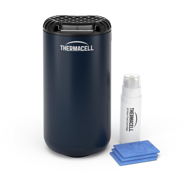 foto del prodotto protezione antizanzare per esterni, 20 m , senza deet, include diffusore + ricarica + 3 ricariche - thermacell