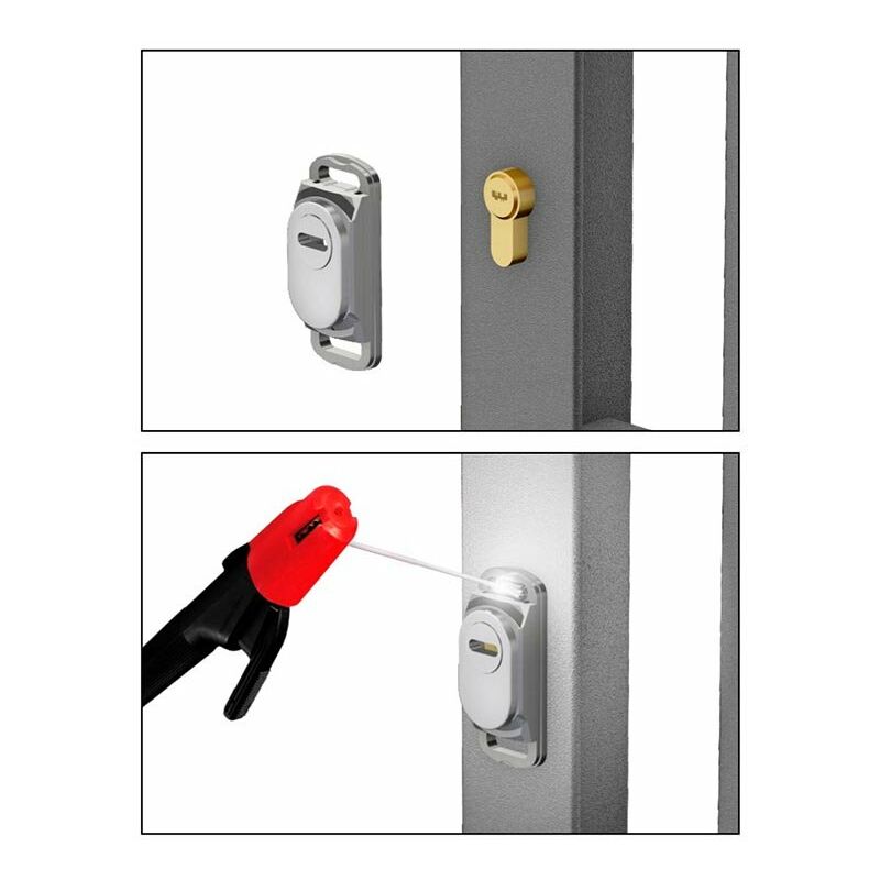 foto del prodotto protezione cilindri serrature per porte in ferro o alluminio - acciaio inox - sg35