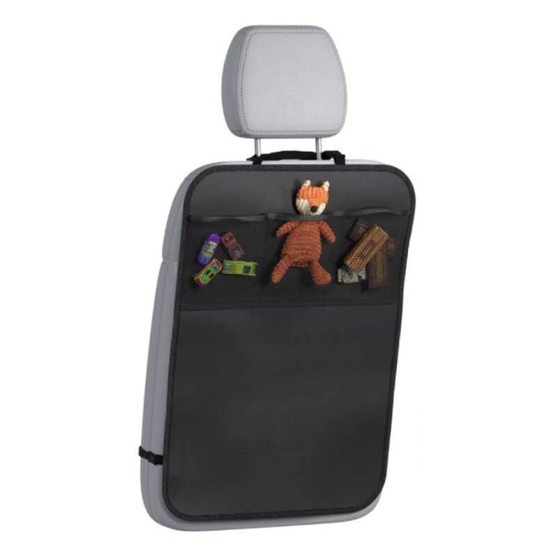 foto del prodotto protezione con borsa portaoggetti protezione per sedile posteriore auto, suv, minivan o camion accessorio di sicurezza per bambini protezione