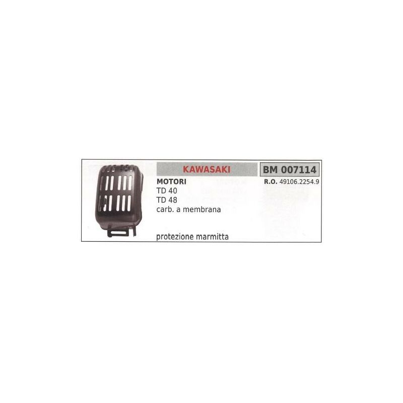 foto del prodotto protezione marmitta kawasaki decespugliatore td 40 48 007114