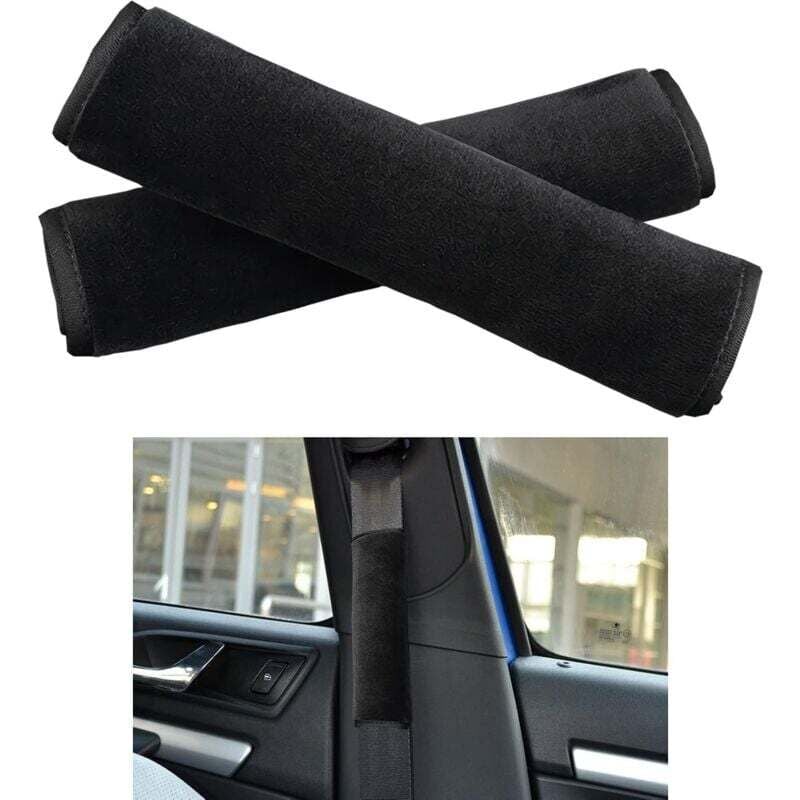 foto del prodotto protezione per cintura di sicurezza per auto, confezione da 2 protezioni per cintura di sicurezza per auto, protezione per cintura di sicurezza