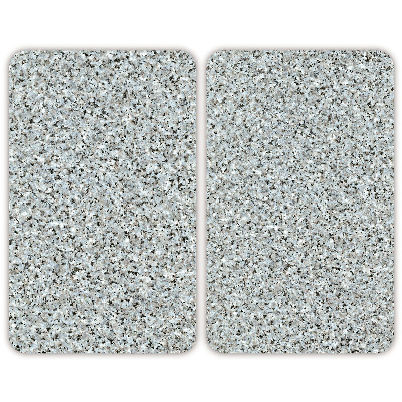 foto del prodotto protezione per piano cottura, copertura per piano cottura in vetro granito , set di 2, vetro temperato, 30x52 cm, multicolore wenko