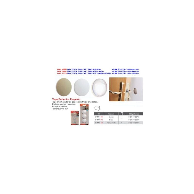 foto del prodotto protezione per porte e pareti trasparente brinox 40mm bl 2 undb90511h
