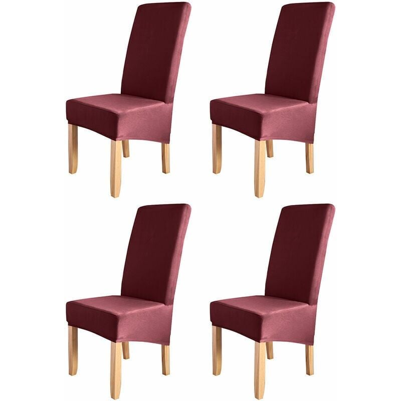 foto del prodotto protezione per sedile estensibile, antiscivolo, 4 pezzi, vino rosso