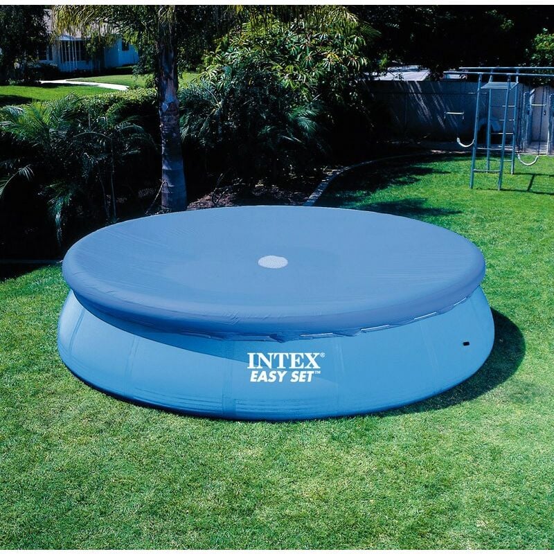 foto del prodotto protezione telo piscina gonfiabile rotonda 457 cm copertura copripiscina intex