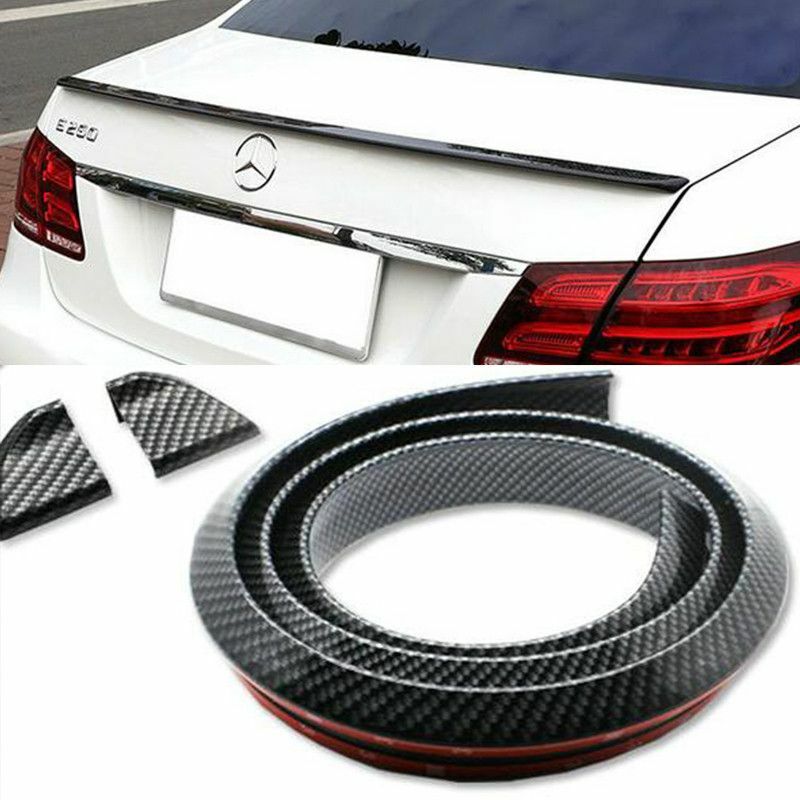 foto del prodotto protezione universale labbro auto spoiler posteriore modello carbonio