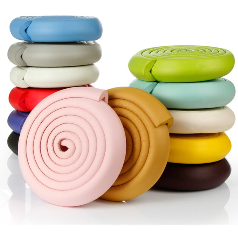 foto del prodotto protezioni per angoli mobili a forma di l, cuscino per angoli per tavolo, set di sicurezza per bambini e neonati, protezioni in gomma extra spesse,