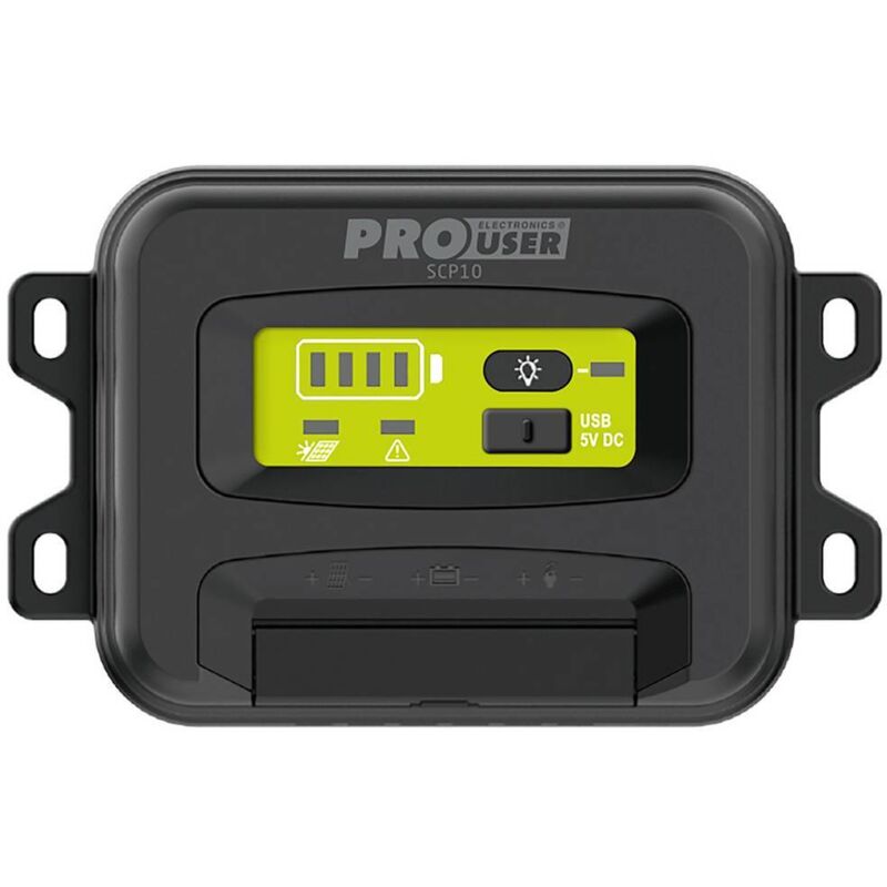 foto del prodotto prouser scp10 regolatore di carica pwm 12 v, 24 v 10 a