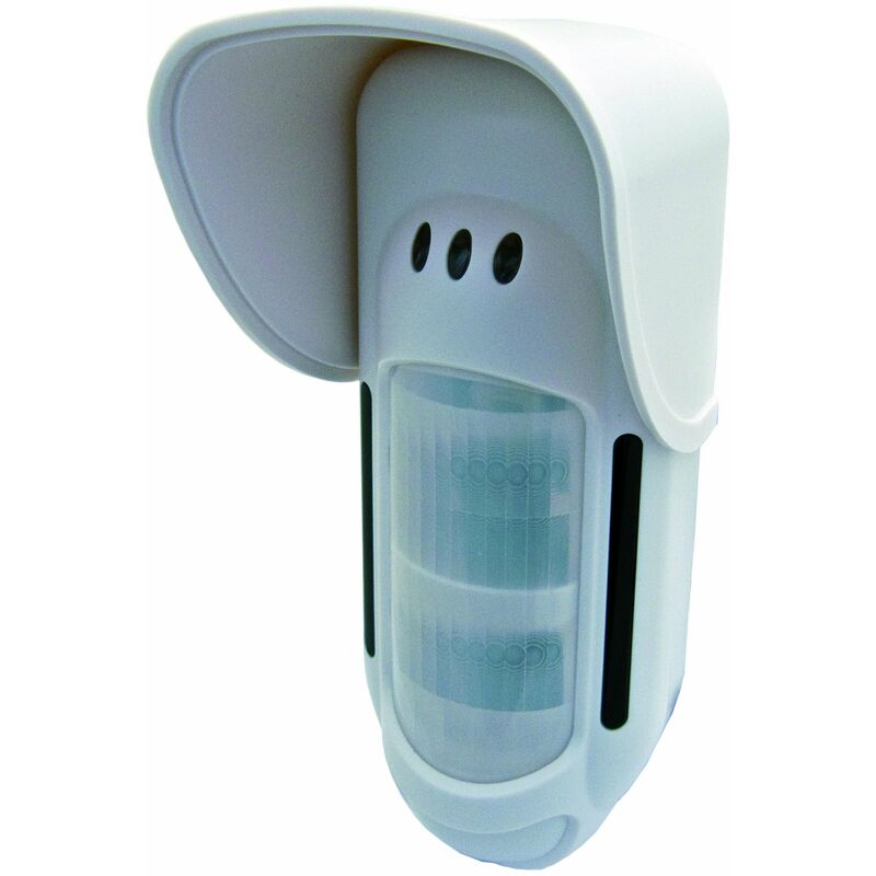 foto del prodotto proxe 551019 sensore wireless a quadrupla tecnologia da esterno, bianco