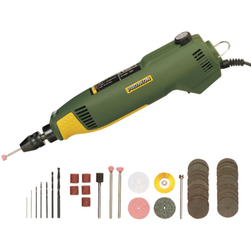 foto del prodotto proxxon 28472 trapano con 36 utensili fbs 240 e forare fresare modellismo