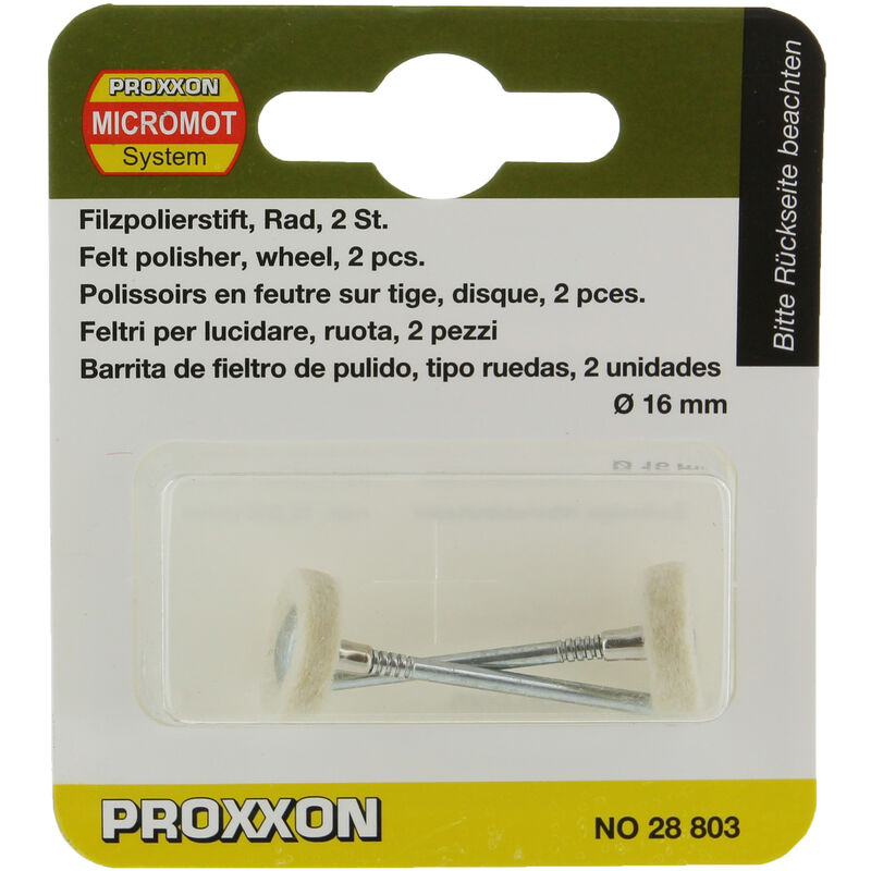 foto del prodotto proxxon 28803 fig.19 feltri a disco 2 q.ta
