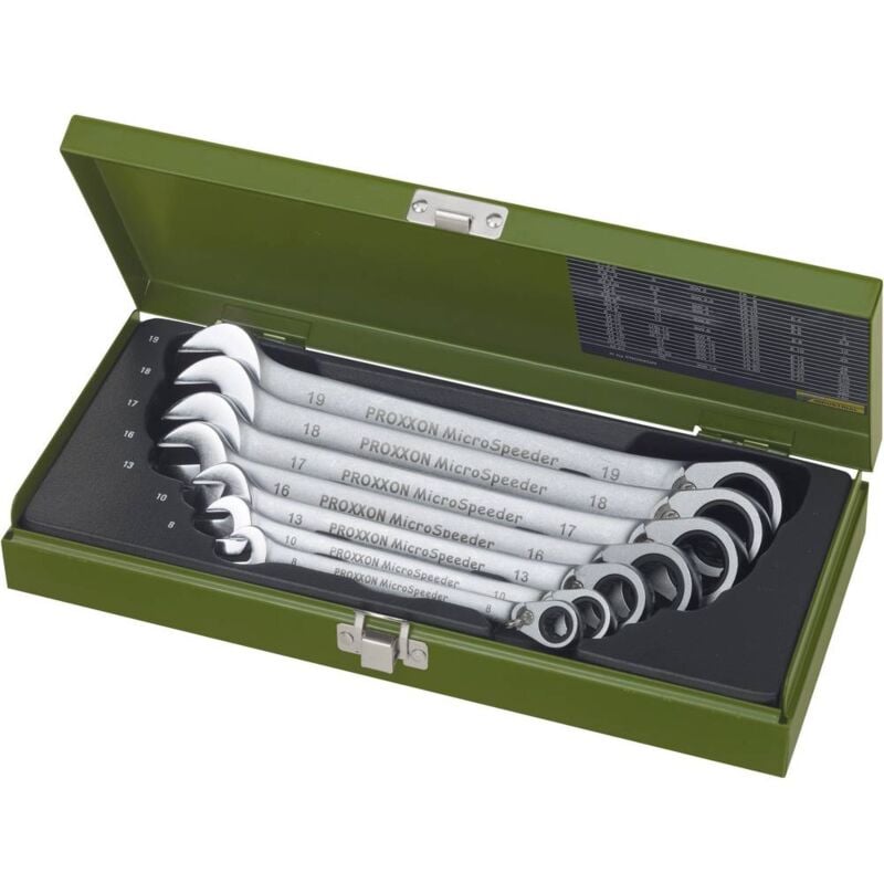 foto del prodotto proxxon industrial 23124 microspeeder kit chiavi combinate 7 parti misura metrica 8 19 mm