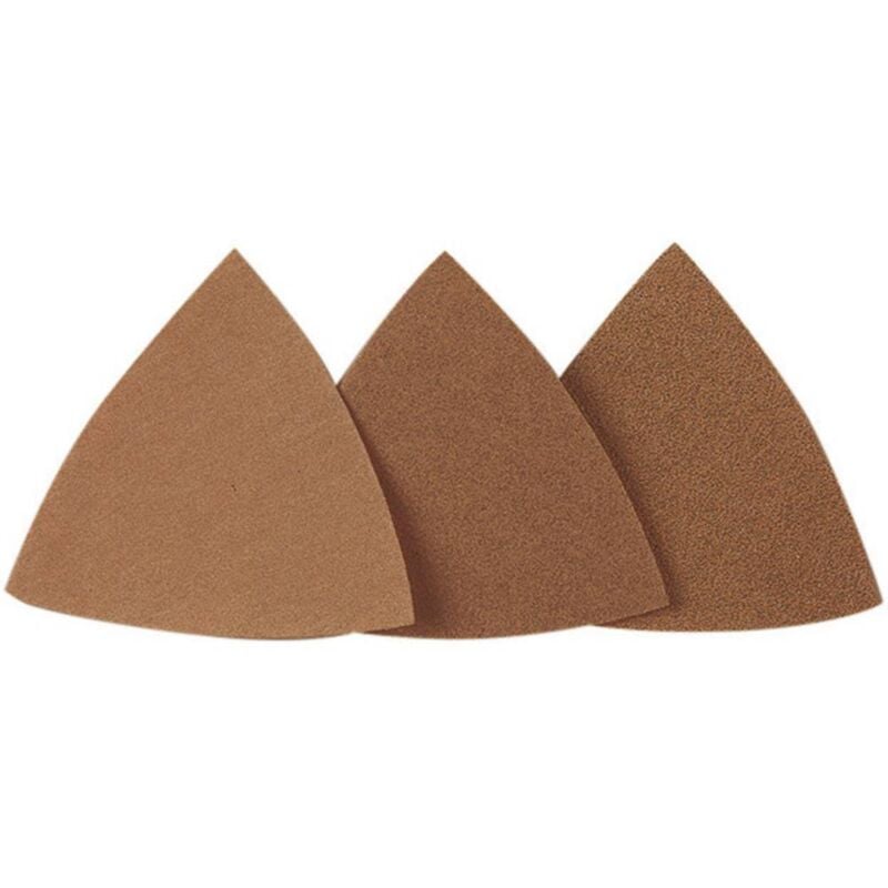 foto del prodotto proxxon micromot 28 891 carta abrasiva a delta a strappo, non perforato dimensione dei grani 80 lato 65 mm 25 pz.