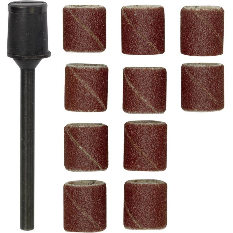 foto del prodotto proxxon micromot 28980 kit rotore corpo nastro abrasivo 11 pz. diametro 10 mm gambo 3 mm 1 kit