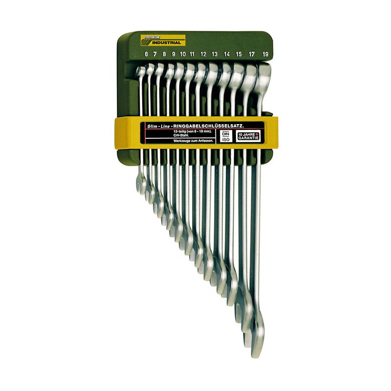 foto del prodotto proxxon serie di chiavi combinate 12 pz 6 19 mm slim line 23820