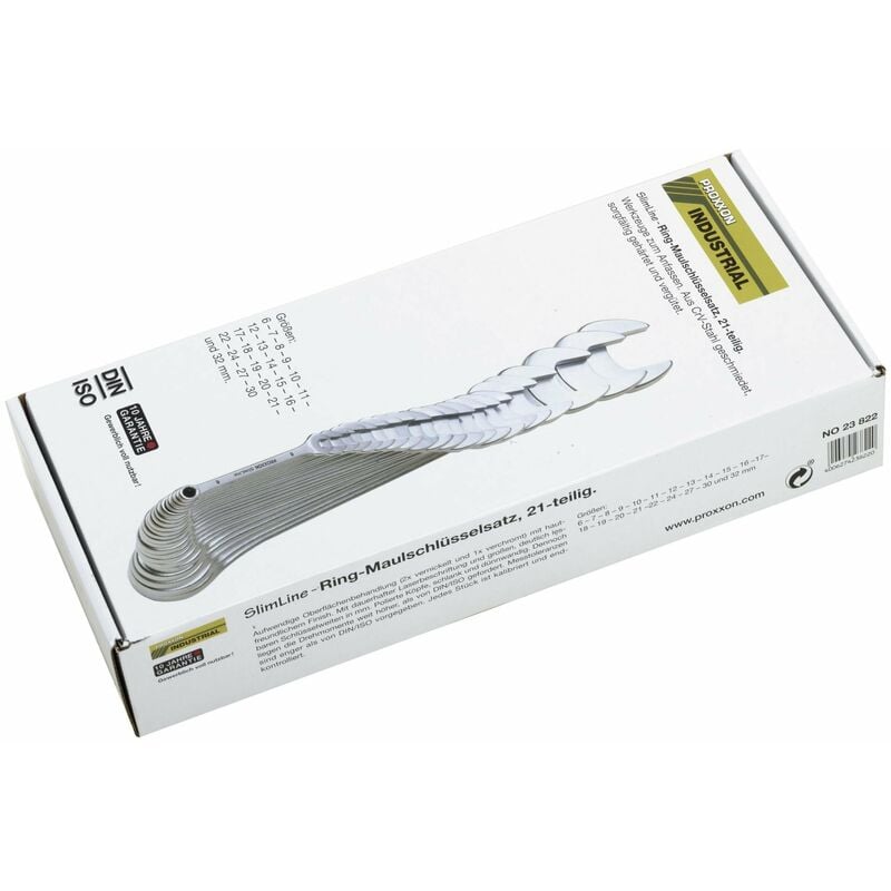foto del prodotto proxxon serie di chiavi combinate slimline da 21 pz 6 32 mm 23822
