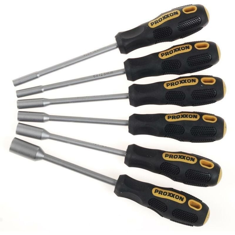 foto del prodotto proxxon set 6 cacciaviti giraviti a bussola testa esagonale 22644 flex dot