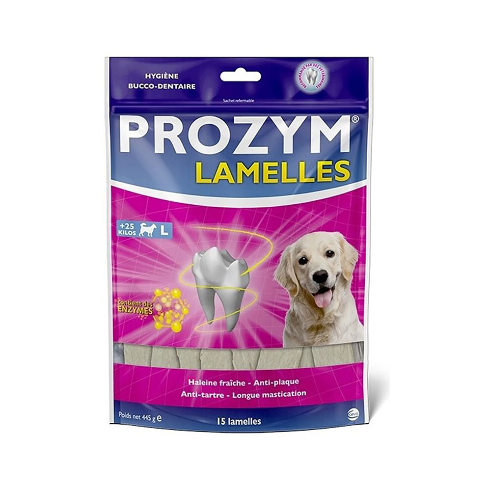 foto del prodotto prozym canin lamelle - per cani di taglia grande (&gt; 25 kg), 15 pezzi