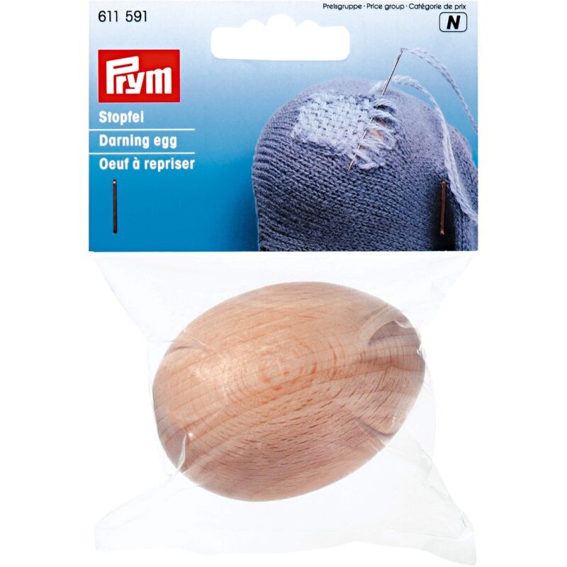 foto del prodotto prym 611591 1 uovo rammendato, naturale, legno, on size