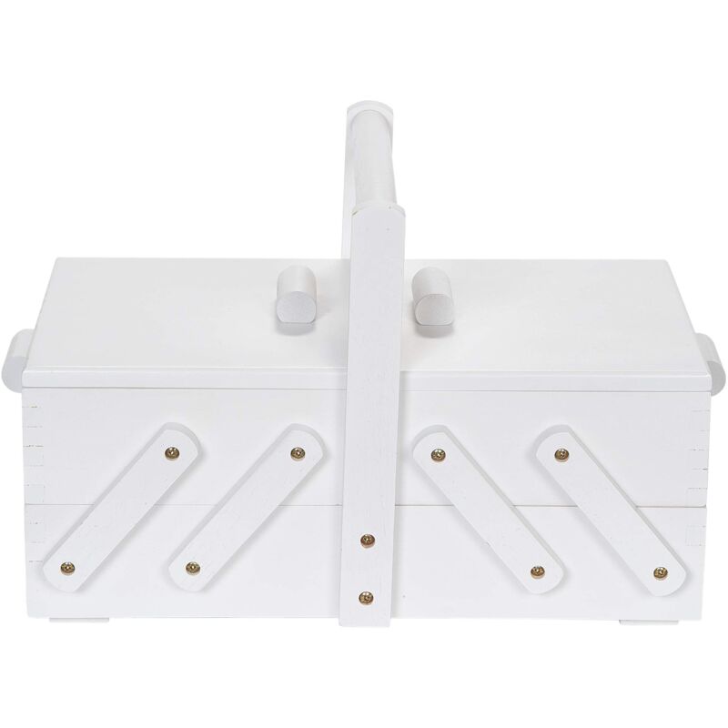 foto del prodotto prym 612579 scatola da cucito in legno s, colore bianco