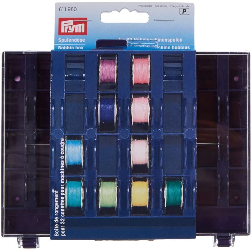 foto del prodotto prym bobbin box, poliuretano, blue, purple, transparent, 1 confezione