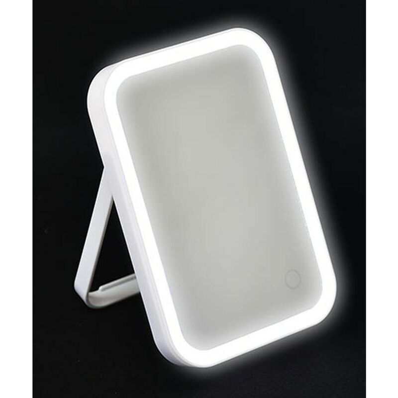 foto del prodotto ps specchio rettangolare a led su supporto bianco tendance