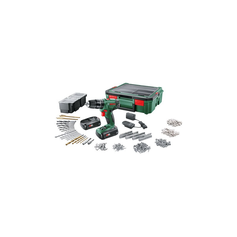foto del prodotto psb 1800 li 2 2x1,5ah systembox trapano avvitatore a percussione acc 06039a330k bosch