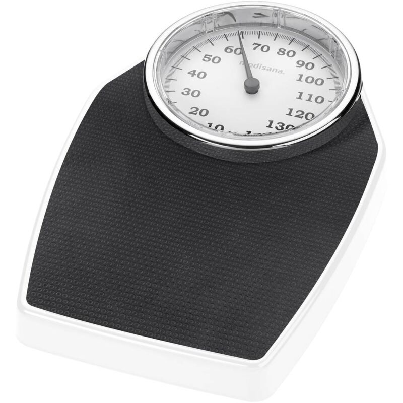 foto del prodotto psd bilancia per persone, analogica portata max. 150 kg nero, bianco medisana