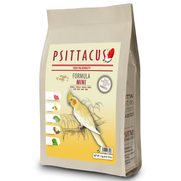 foto del prodotto psittacus alimento formula mantenimento mini 3 kg mangime per uccelli 1 ordine scegli lo sconto bzr5 bzr20 200 punti fedelt 