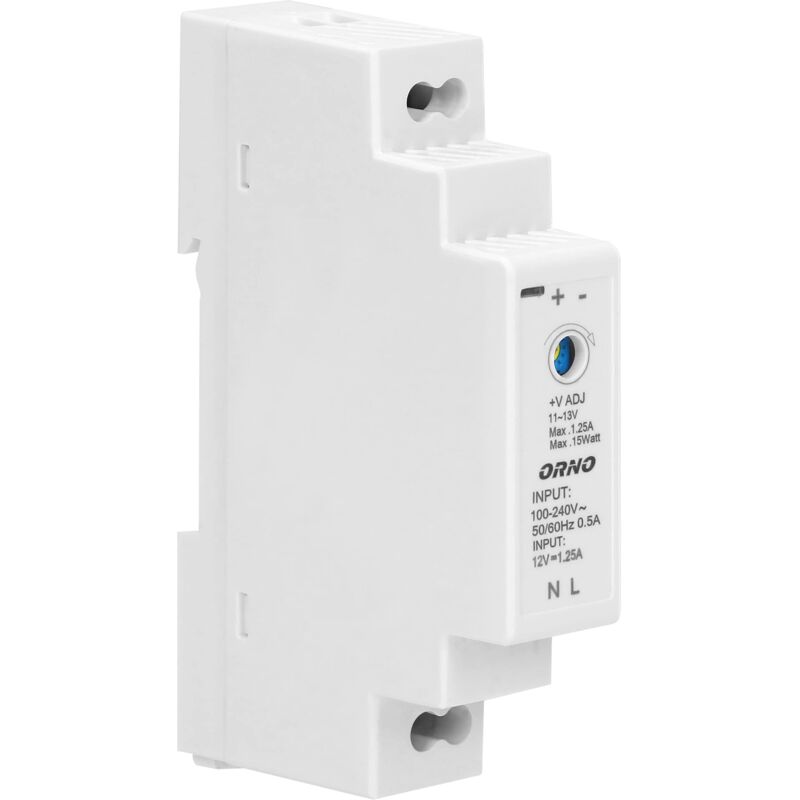 foto del prodotto psu 1642 trasformatore per guida din 12vdc 1,25a 15w 1 modulo orno