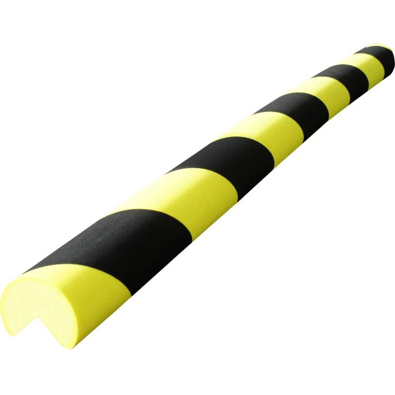 foto del prodotto pu 4025 nj profilo di protezione angolato nero, giallo x l 40 mm x 750 mm viso