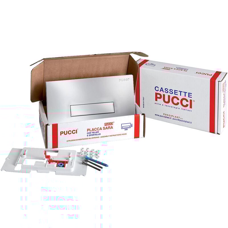 foto del prodotto pucci kit di sostituzione placche sara monotasto cromata spessore placca 12 mm