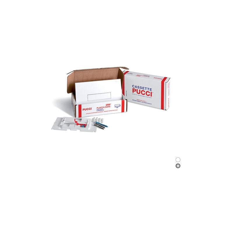 foto del prodotto pucci kit placca sara sp. 12 mm per cassette dal 1992 al 2010 cromo