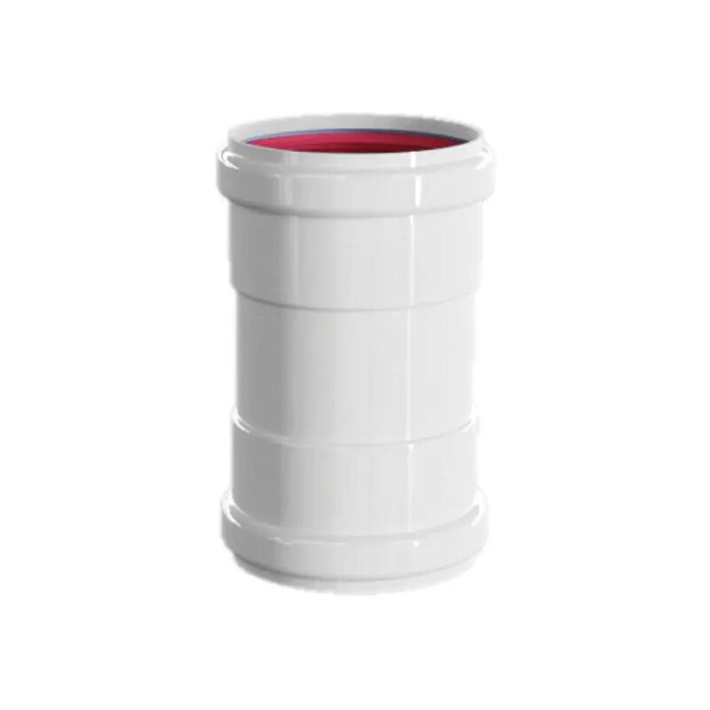 foto del prodotto pucci manicotto monoparete in alluminio estruso bianco 13cm 80