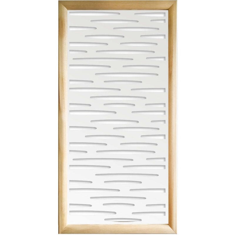 foto del prodotto puddle moduli decorativi in legno e pvc colore bianco misura 47x94 cm
