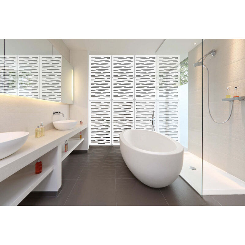 foto del prodotto puddle pannello in pvc traforato parasole colore bianco misura 50x150 cm