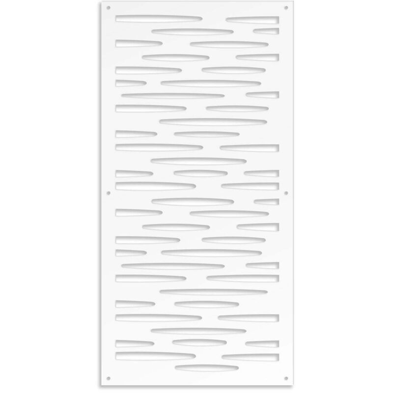 foto del prodotto puddle pannello in pvc traforato parasole misura 73x148 cm colore bianco