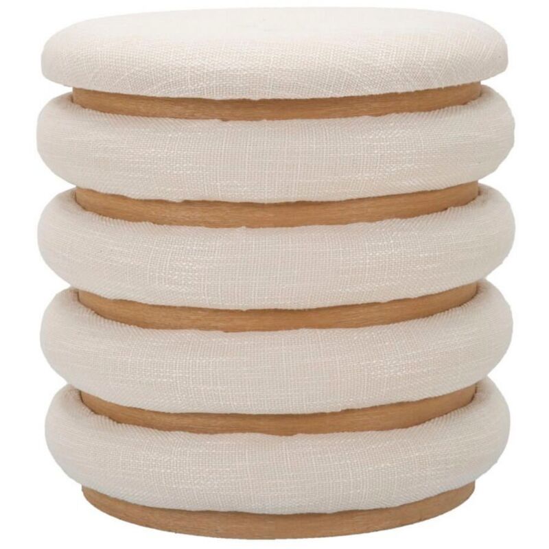 foto del prodotto puff linea cm diam 40x42 damasco