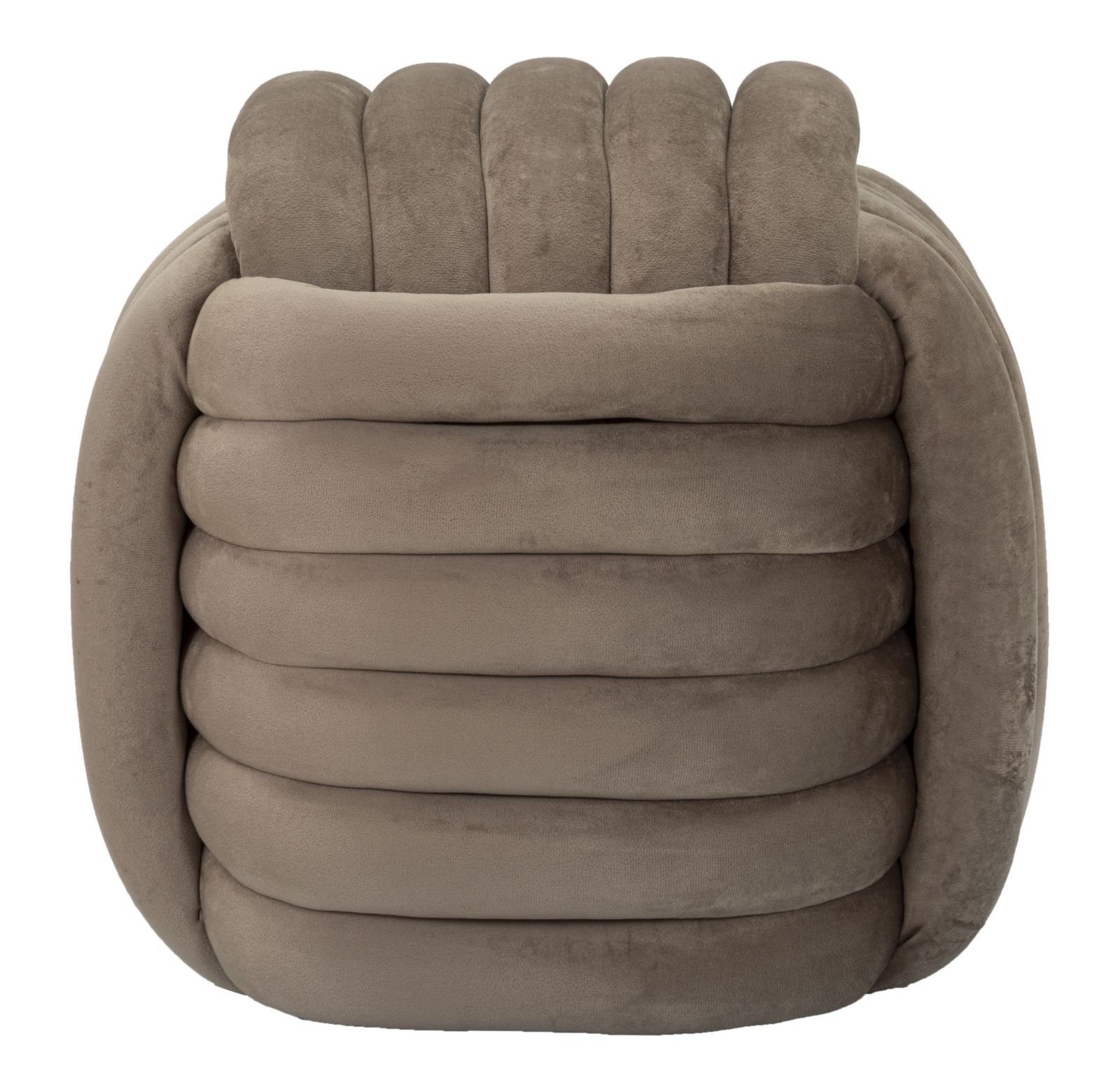 foto del prodotto puff softy grigio cm 45x45x45