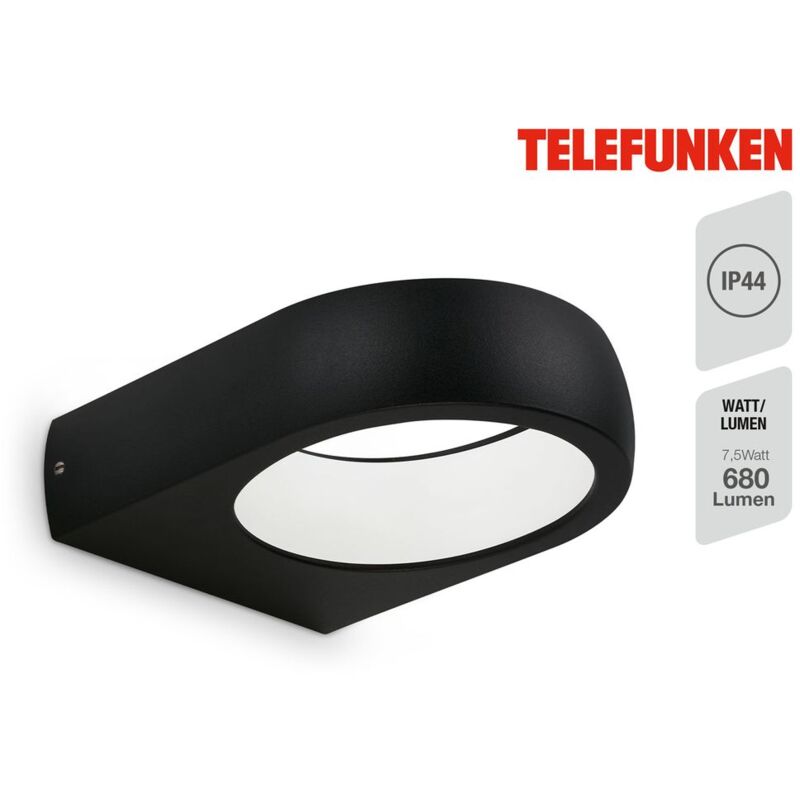 foto del prodotto puka lampada da parete e soffitto 320205tf modulo led fisso bianco neutro 4000k 7,5w 680 lm 17,5 x 14,5 x 4,5 cm telefunken