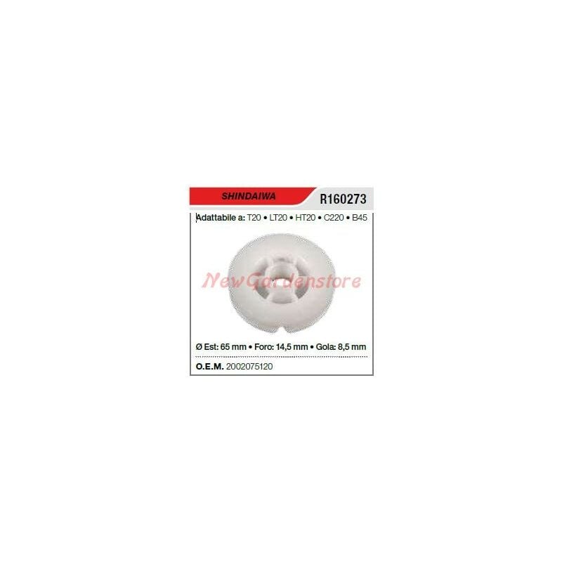 foto del prodotto puleggia avviamento shindaiwa decespugliatore t20 lt20 ht20 c220 b45 2002075120
