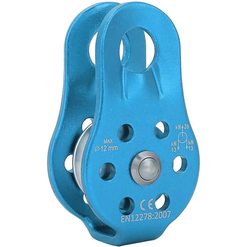 foto del prodotto puleggia da 26kn, puleggia in lega di alluminio, lavoro in quota, alpinismo, sollevamento tandem, soccorso all aperto, attrezzatura per arrampicata