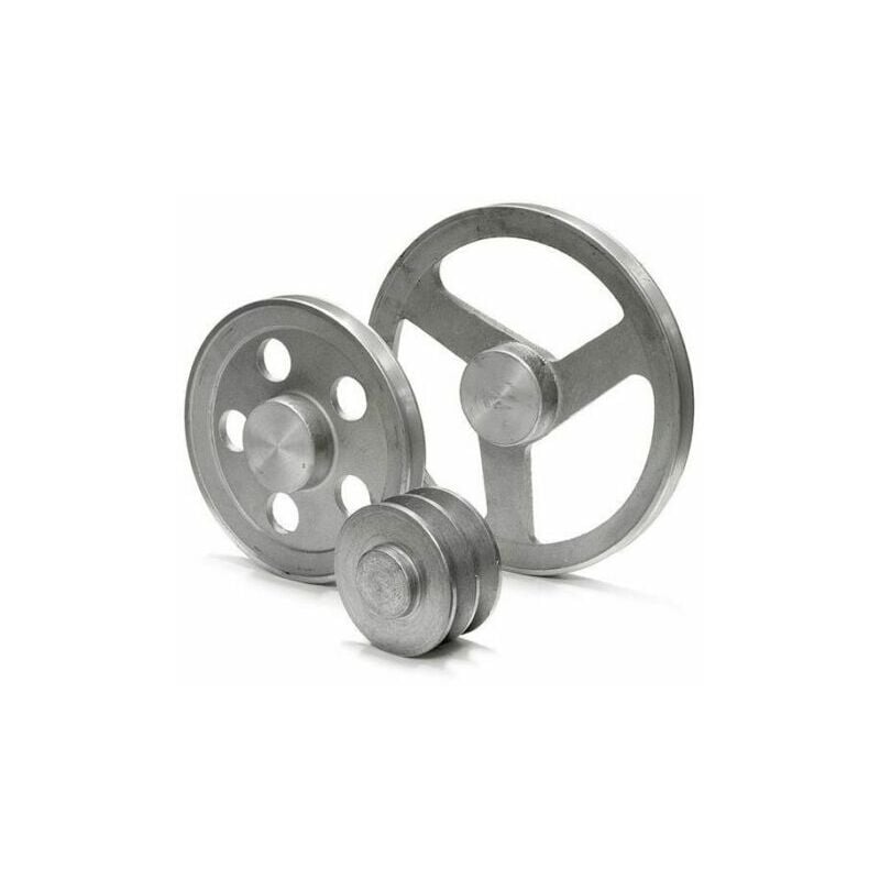 foto del prodotto puleggia in alluminio sezione b per motore elettrico compressore s foro 14896v 1 gola d. 50 14896 