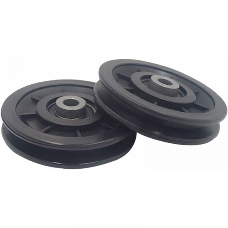 foto del prodotto puleggia in nylon con cuscinetto da 90 mm, puleggia per allenamento muscolare, ruota universale per porta del garage con attrezzatura da palestra con