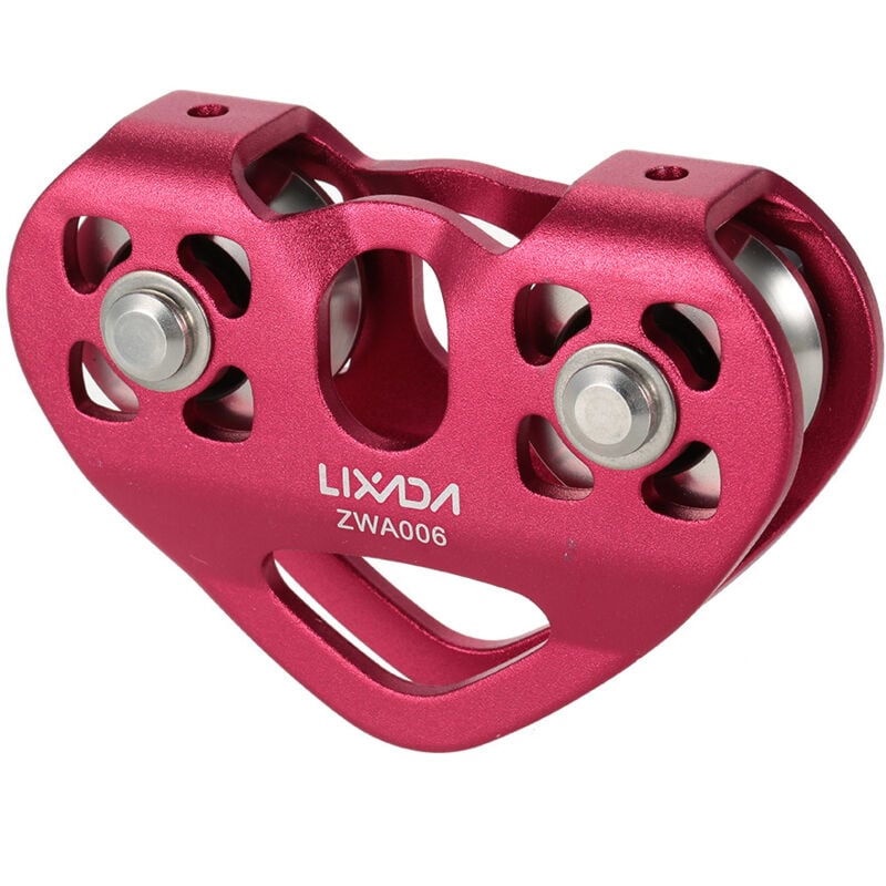 foto del prodotto puleggia per carrello portacavi da 30 kn, con cuscinetti a sfera per arrampicata speleologia in alto lavoro soccorso,chiaretto - eosnow