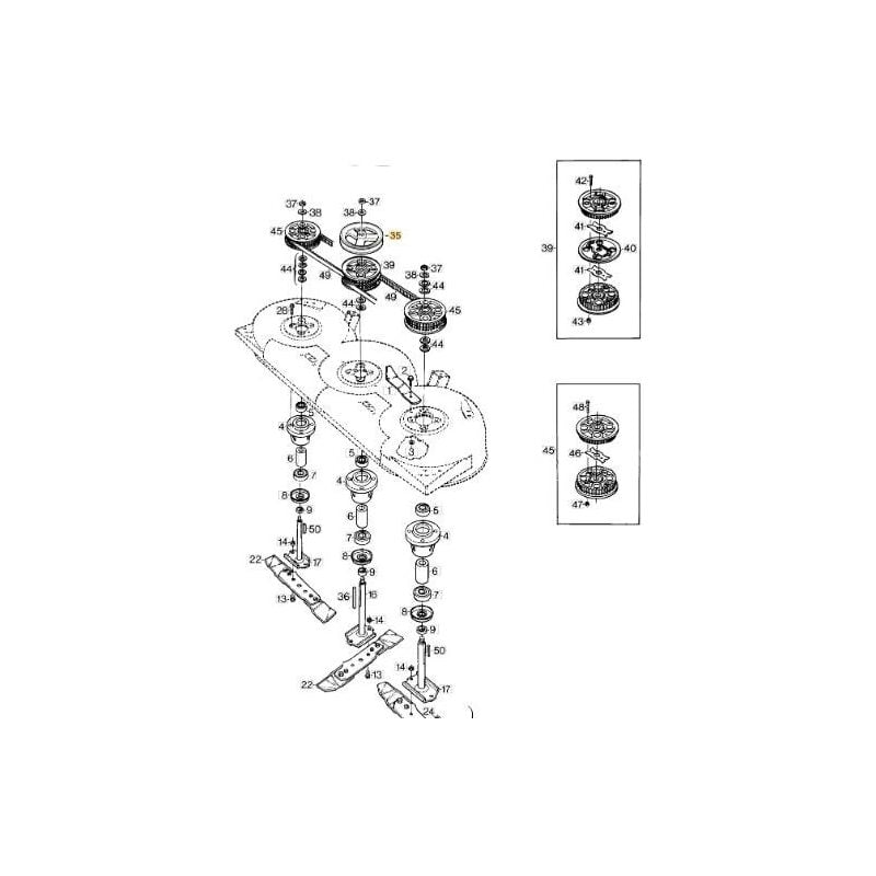immagine 0 del prodotto puleggia v.102m p.102 121m d. stiga originale 1134 3419 01