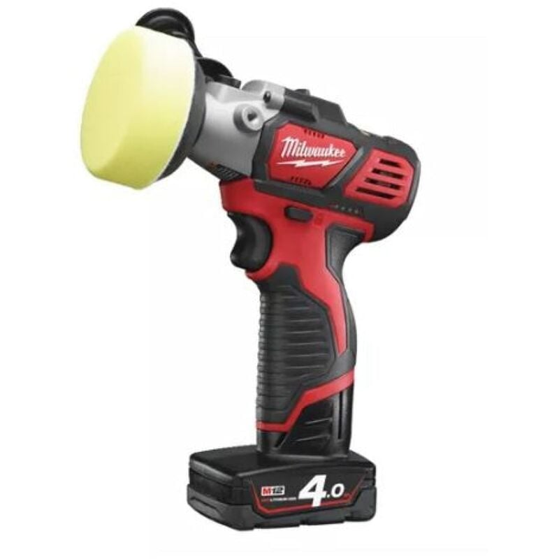foto del prodotto pulidora lijadora 2 velocidades 2.500 7.500 rpm , cap m x. 76mm, 1 bat 4.0ah y 1 bat 2.0ah milwaukee